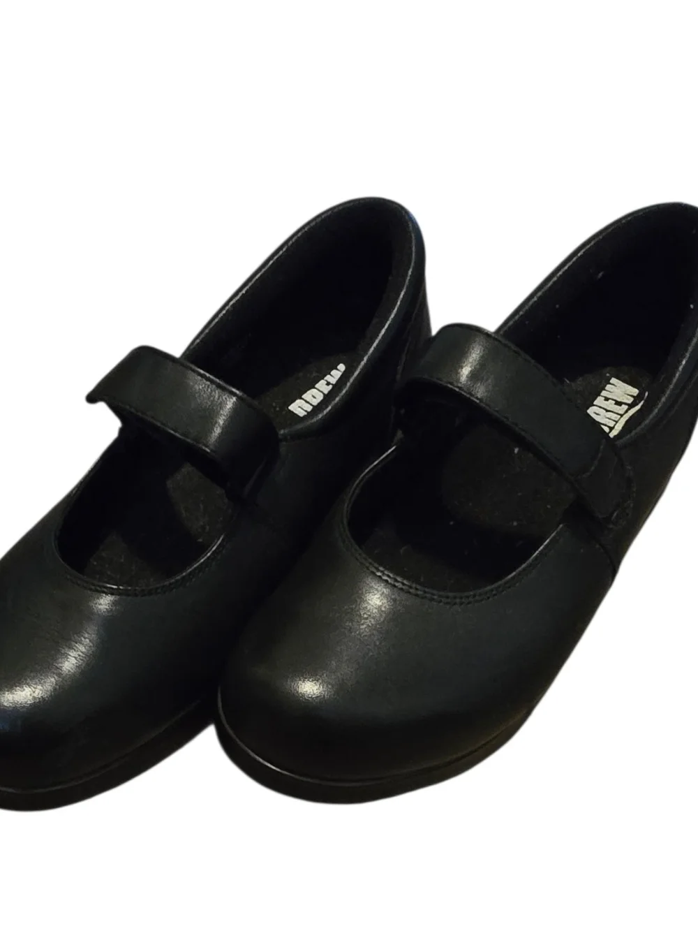 Drew Mary Jane Black Leather Orthopedic Comfort Shoes Women's 7.5 W Wide